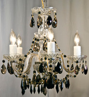 Jet Golden Glass Chandelier