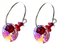Swarovski crystal hoop earrings Amore Collection