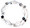 Hand crafted Bangle Bracelet made with Swarovski® Elements.  Limited edition with clear and silver crystals