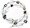 Hand crafted Bangle Bracelet made with Swarovski® Elements.  Limited edition with clear and silver crystals