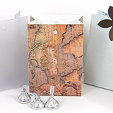 Small Bag Box shown in Old Map pattern.