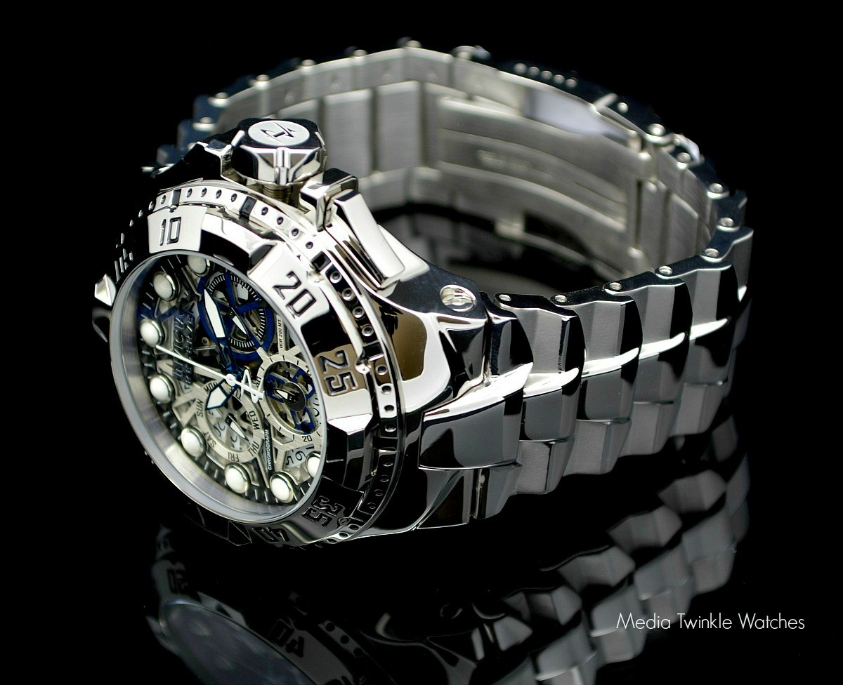 Invicta 15978 Reserve Excursion II Swiss Quartz Chronograph Silver Bracelet Watch | Free Shipping