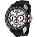 Invicta 1454 Stainless Steel S1 Chronograph Silver Tone Dial Black Polyurethane Watch | Free Shipping