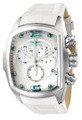 Invicta 6128 Men's Lupah Collection Revolution Chronograph White Leather Watch | Free Shipping