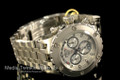Invicta 1565 Men's Reserve Swiss Made Chronograph Day Retrograde Big Date Silver Dial Stainless Steel Bracelet Watch | Free Shipping