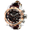 Invicta 10779 Reserve VENOM Swiss Quartz Chronograph Black Leather Strap Watch | Free Shipping