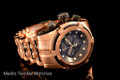 Invicta 12744 Reserve Bolt Zeus Rose Gold Tone Swiss Made Chronograph Stainless Steel Watch | Free Shipping