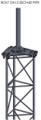 Tower top plate for standard Bergey GL tower section to bolted flange