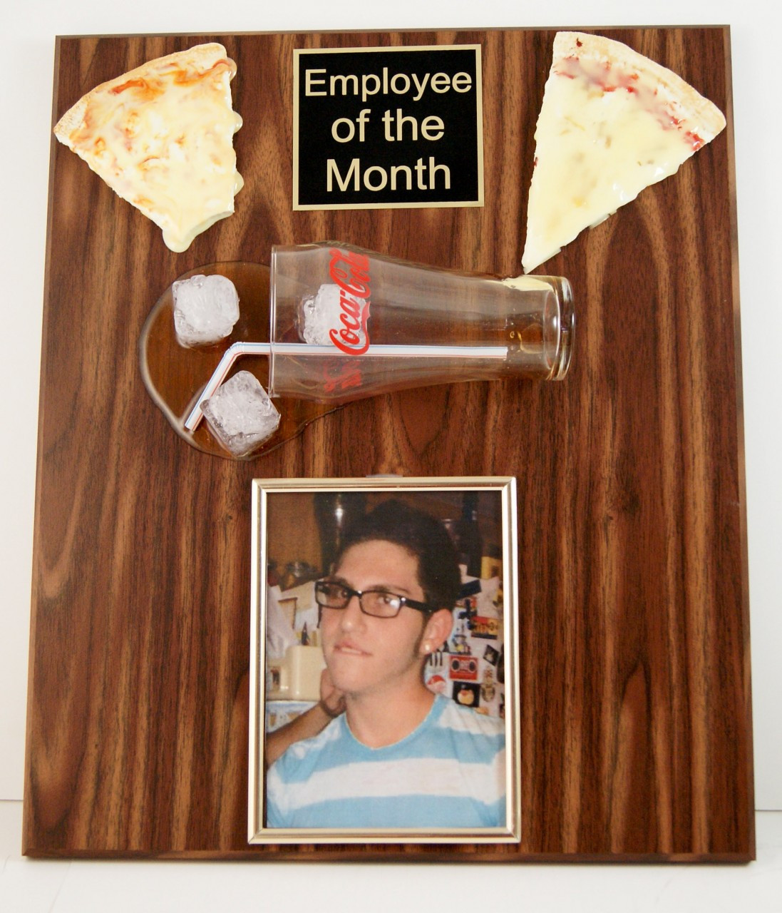 employee of the month photo plaque employee of month