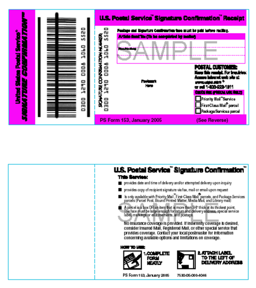 Servicio Signature Confirmation (USPS)