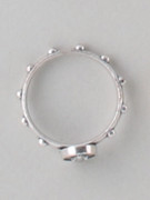 MIRACULOUS ROSARY RING 21mm - SILVER