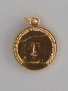 Gilt Aluminium Medal: HOLY FACE