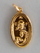 Gilt Aluminium Medal: SCAPULAR