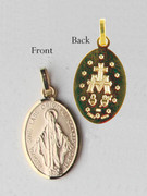 9kt Gold Pendants: Miraculous 22mm