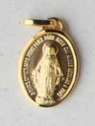 9kt Gold Pendants: Miraculous 15mm
