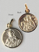 9kt Gold Pendants: SCAPULAR 10mm