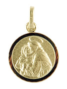 9kt Gold Pendants: ST ANTHONY 10mm