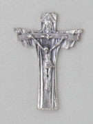 Crucifix Pendant: Trinity Silver 5.5cm