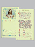 Memorial Holy Cards: Sacred Heart
