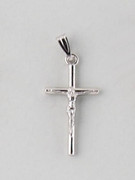Small Crucifix: Silver, 25mm
