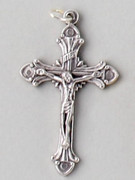 Small Crucifix: Silver, 40mm