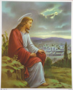 10 x 8 Print: Jesus Praying in Garden