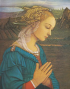 Wood Framed Print: Our Lady Praying 