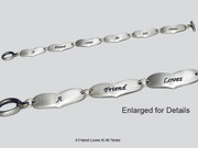 Bangle / Bracelet: Link Message: A Friend....