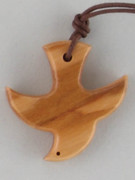 Wood Pendant: Dove