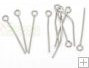 Rosary Making Findings: 2.5mm Eye Pins Stainless Steel x 300
