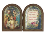 Bi-fold plastic plaque - HOLY FAMILY