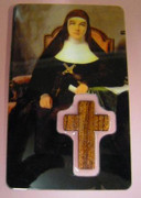 Laminated Holy Card : Mary MacKillop with Wood Cross