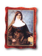 Hanging Wood Look Plaque: Mary MacKillop