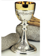 Chalice: Mixed Colour Etched Cross