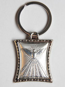 Key Ring: Sterling Silver: Dove
