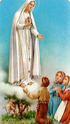 TJP Holy Card: Our Lady Fatima: Polish