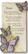 Art in Stone Plaque: Sister