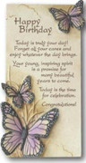 Art in Stone Plaque: Happy Birthday