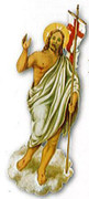Easter Pascal CandleTransfer: Risen Christ 14cm