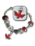 Charmed Bracelet: Red Dove