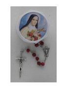Boxed Rosary: St Therese (Rose Perfume)