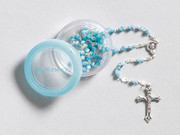 "My Rosary": 4mm Cat's Eye: Blue