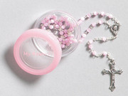 "My Rosary": 4mm Cat's Eye: Pink