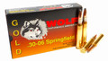 30-06 Ammo 180gr SP Wolf Gold 20 round box