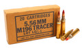 223 5.56x45 Ammo M196 Lake City Tracer 20 Round Box