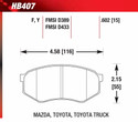 Front Pads - HB407F.602