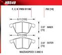 Front Pads - HB549Z.702