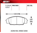Front Pads - HB361F.622