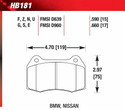 Front Pads - HB181F.660