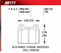 Front Pads - HB171E.590